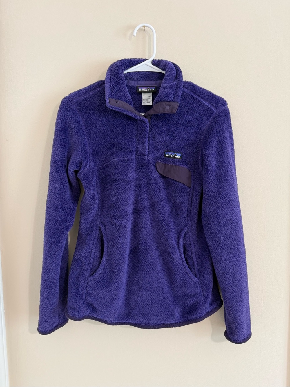 Patagonia Snap-T Re-Tool Fleece Pullover Jacket Women's Small Purple